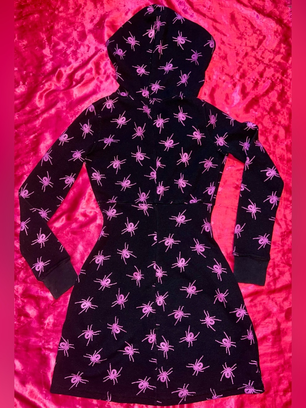 Betsey Johnson Spider Thermal Dress M - Picture 7 of 9